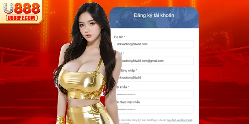 Lần lượt nhập chính xác thông tin đăng ký
